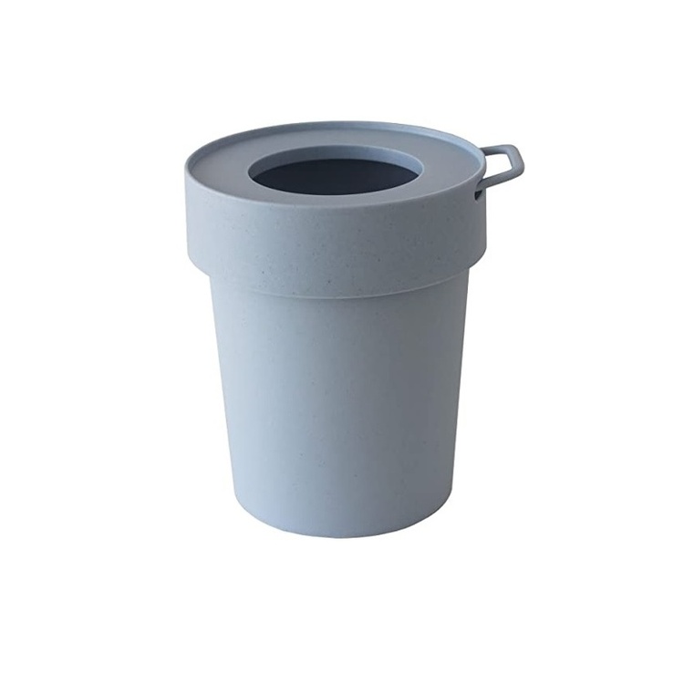 Papperskorg med krok 5L, Hachiman, Blågrå