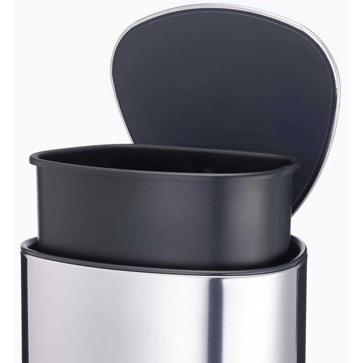 Pedalhink för hörn, 5 L, EASY-STORE LUXE PEDAL BIN, Joseph Joseph, Silver
