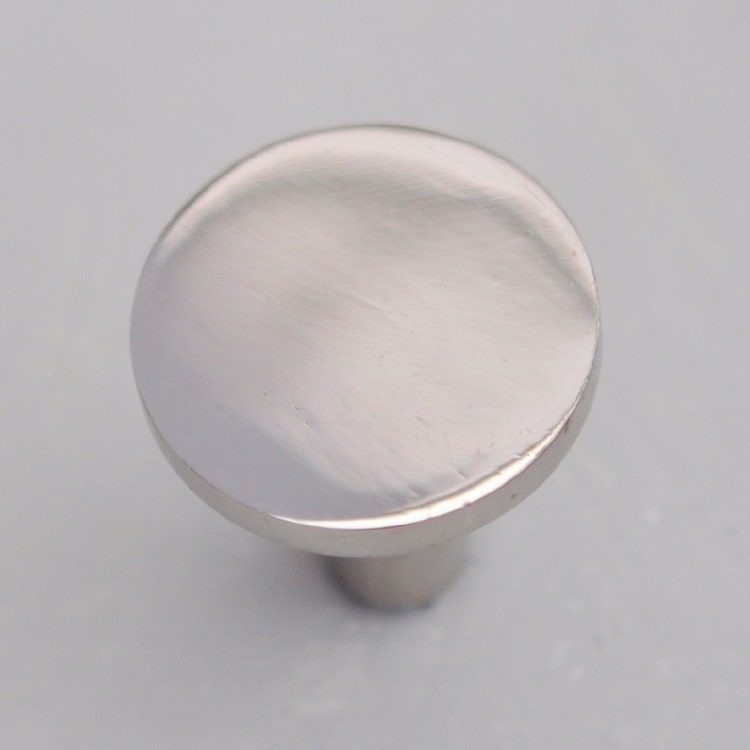 Rund krok / knopp, EXMEZ, Medium, Ø 3 cm, Blank krom