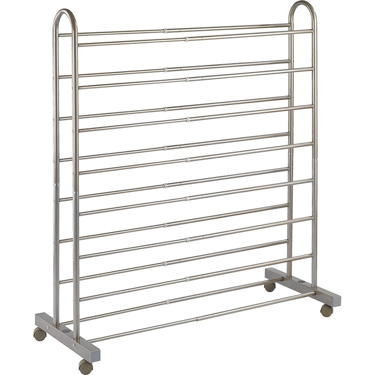 Skohylla med hjul, Expanaderbar, GIANT, 67~116 x 43 x H 125,5 cm, Brons
