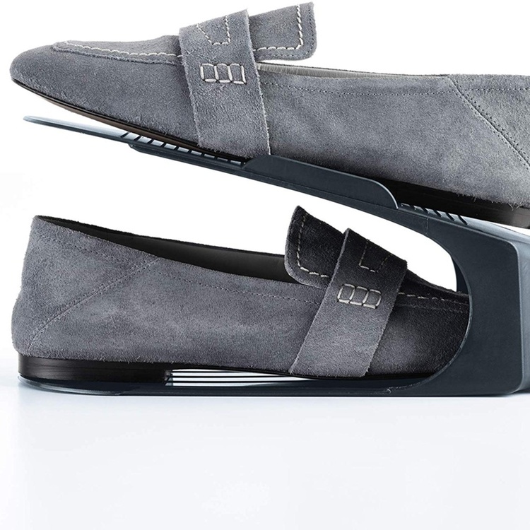 Skoställ, 3 st, Spar plats, SHOE ORGANIZER, Mörkgrå