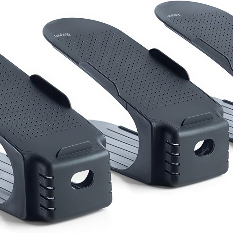 Skoställ, 3 st, Spar plats, SHOE ORGANIZER, Mörkgrå