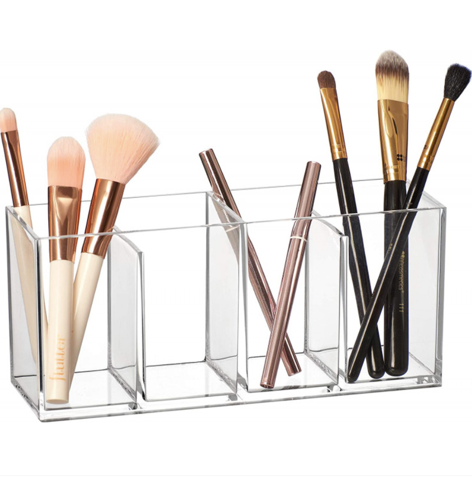 Sminkställ med 4 fack, SELENA MAKEUP ORGANIZER, 22,3 x 7 x H 9,8 cm, Klar
