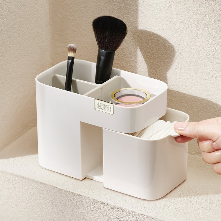 Sminkställ med låda, VIVA SMALL COSMETIC ORGANISER, Joseph Joseph, Benvit