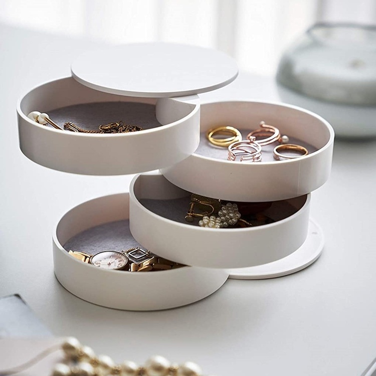Smyckesask / Förvaringsburk, TOWER ACCESSORIES TRAY, Yamazaki, Vit