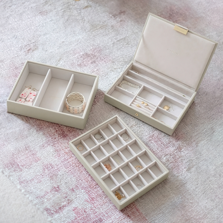 Smyckeskrin, 3 våningar, CLASSIC STACKERS, 25 x 18 x H 13,7 cm