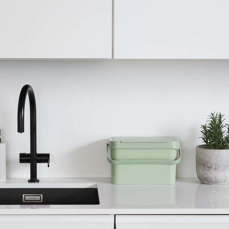 Bordspapperskorg med handtag 5L, SmartStore