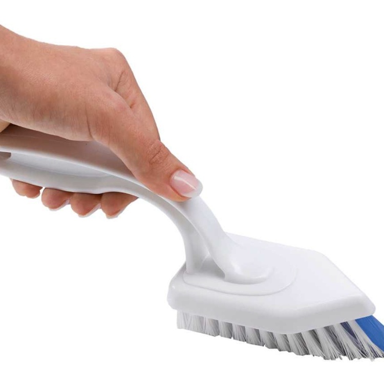 Specialformad Borste för kakelfogar, PROFI GROUT BRUSH, Vit / Blå 