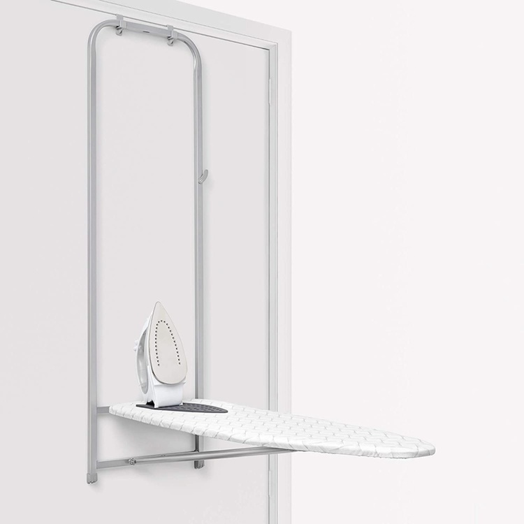 Strykbräda, Över dörr, TABLA DE PLANCHAR ABATIBLE, 110 x 33 cm, Vit / grå