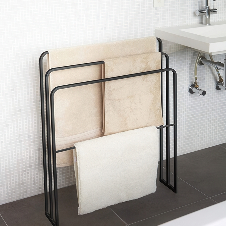 Ställning i metall för handdukar, TOWER TOWEL HANGER, 14 x 70 x H 81 cm