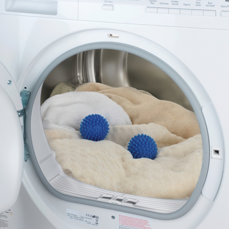 Torkbollar till torktumlaren, 2 st, DRYER BALLS, Ø 7 cm, Blå