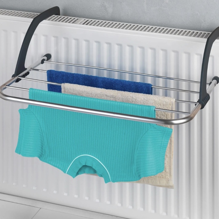 Torkställning / Balkongbord, CLEVER DRYING RACK, 3 m, Silver / Grå