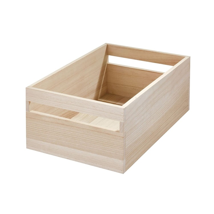 Trälåda, Extra Stor, PAULOWNIA ECO WOOD BOX XL, 25,4 x 38 x H 15,2 cm, Natur