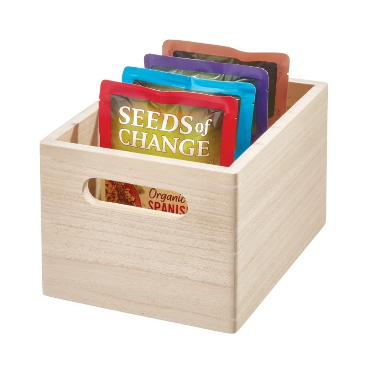 Trälåda, THE HOME EDIT ECO WOOD MEDIUM BOX, 25,4 x 19,1 x H 15,2 cm