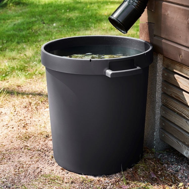 Tunna med handtag och lock 45L
