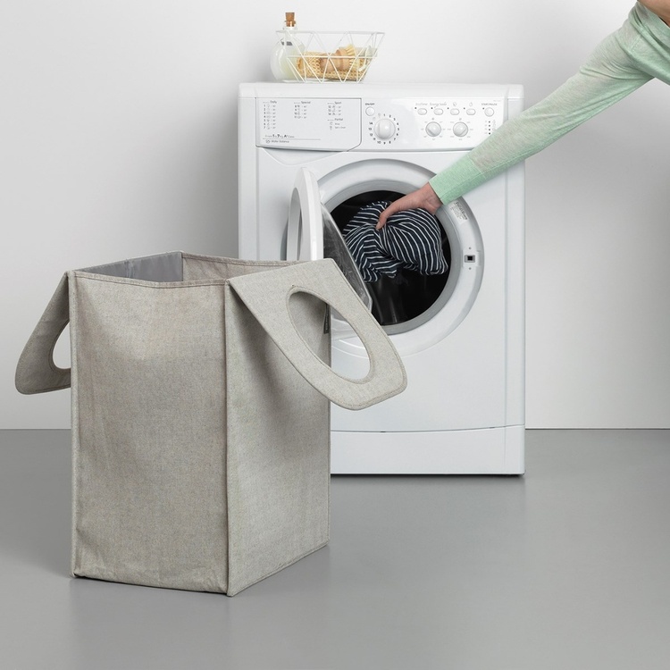 Smart tvättkorg med bärhandtag 55L, Brabantia
