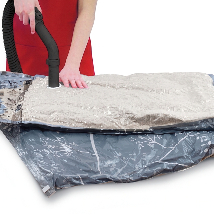 Vakuumpåsar, 2 st, LARGE LIVING FLAT, 80 x 55 cm, Svart / Klar