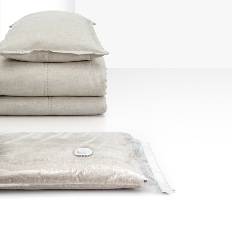 Vakuumpåse Platt, LARGE VACUUM TIDYING BAG, 100 x 80 cm, Klar