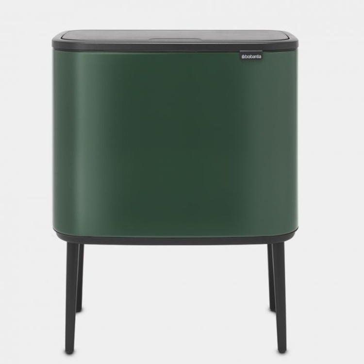Återvinningsstation på ben med 2 fack, Brabantia, Grön