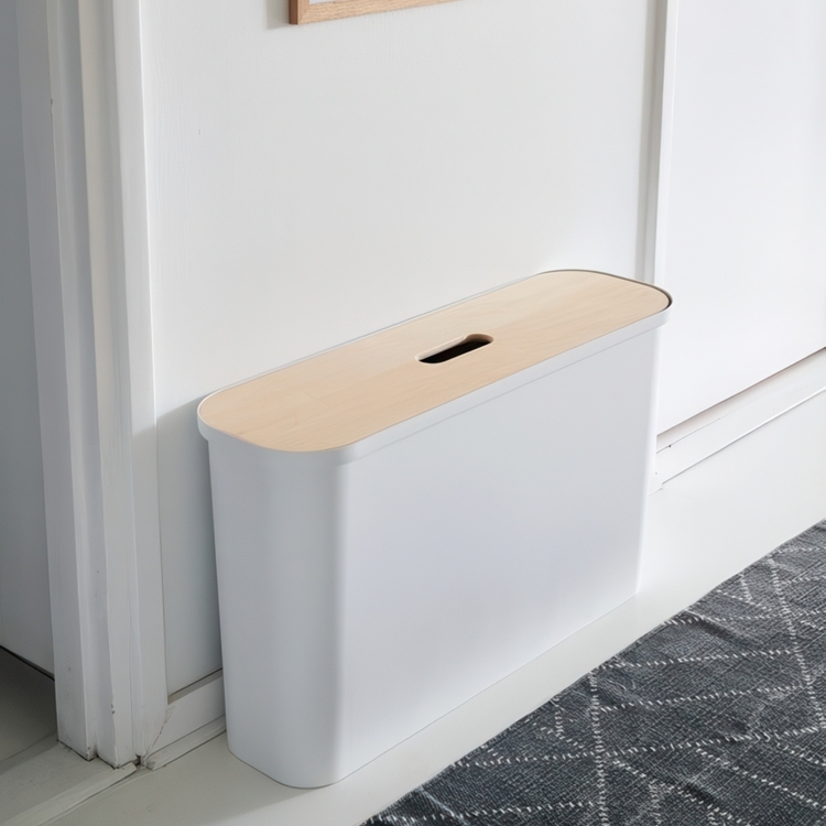  Långsmal återvinningsstation med lock och 2 insatser, SmartStore